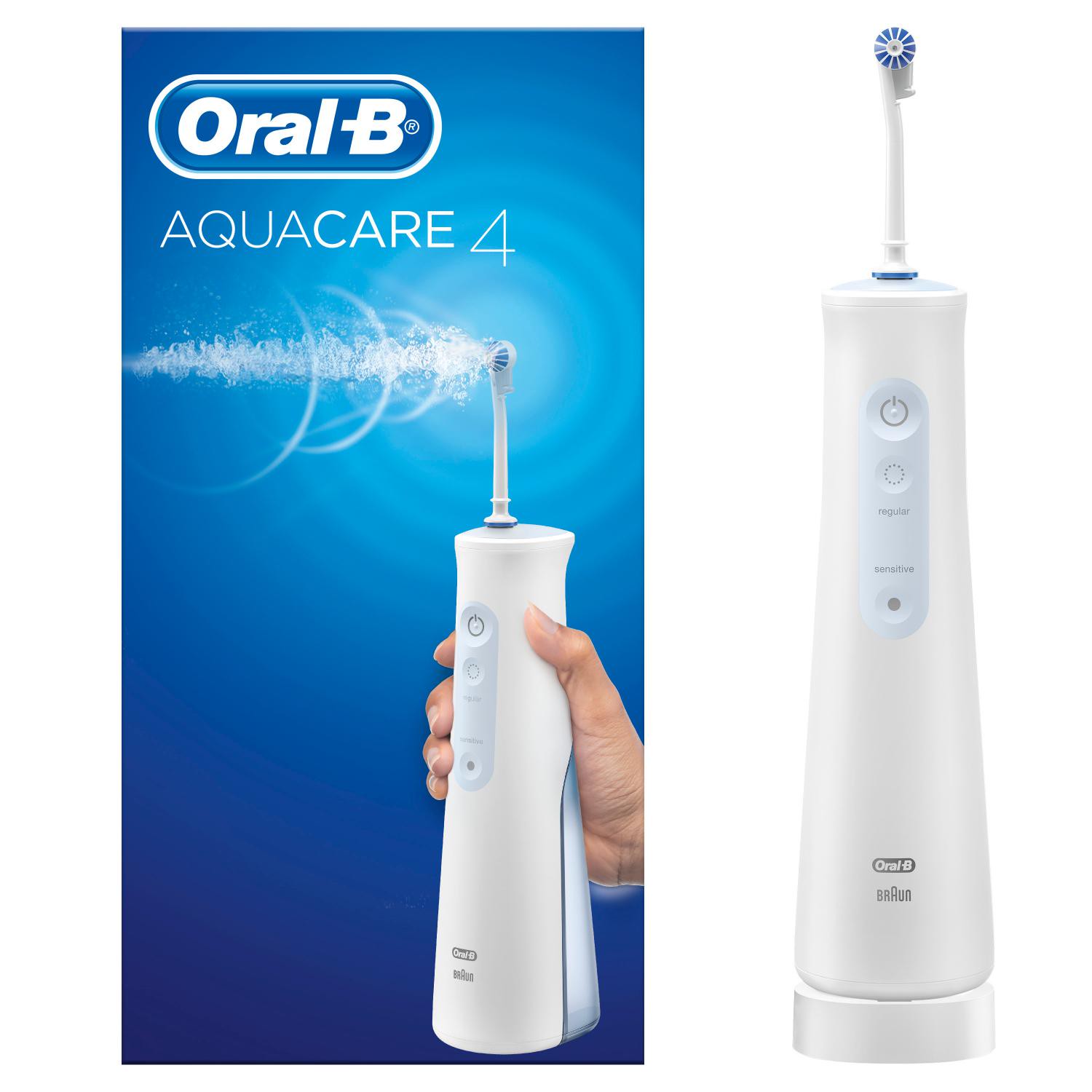 Oral-B AquaCare 4 Kabellose Munddusche mit Oxyjet-Technologie