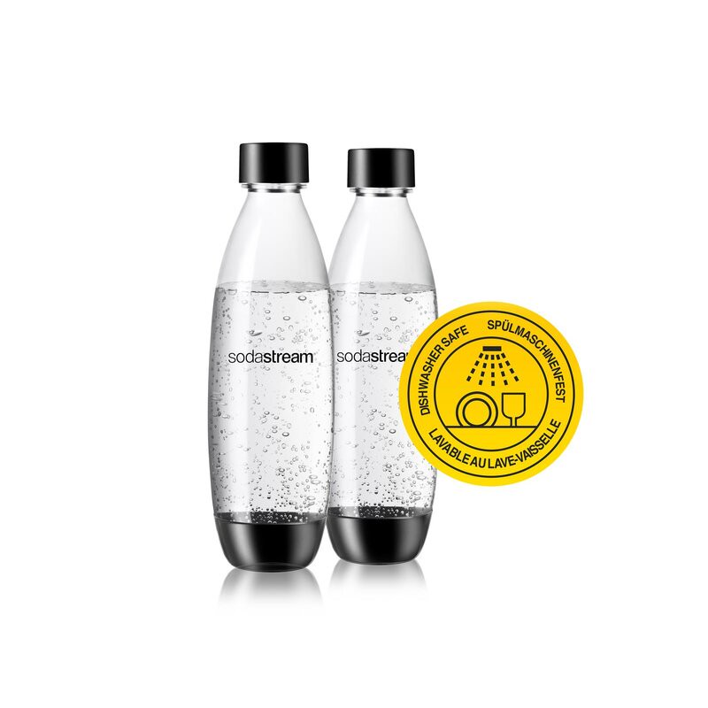 SodaStream Twinpack DUO Fuse 1 L Flasche black
