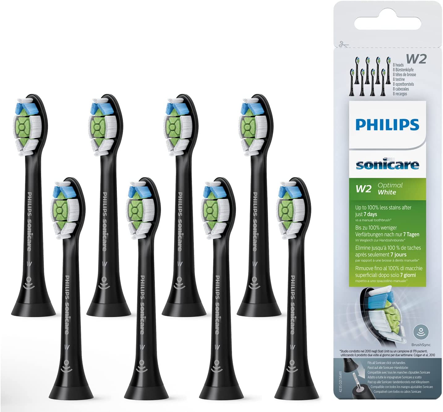 Philips Sonicare HX6068/13 W2 Optimal White black Ersatzbürsten