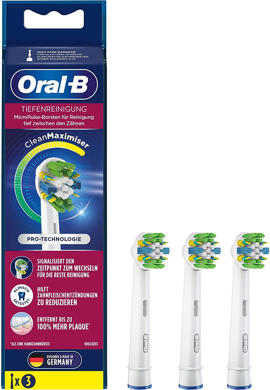 Oral-B EB25RB-3 Tiefenreinigung CleanMaximizer Ersatzbürsten