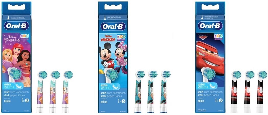 Oral-B EB10S-3 Stages Power Ersatzbürste Cars/Mickey/Princess