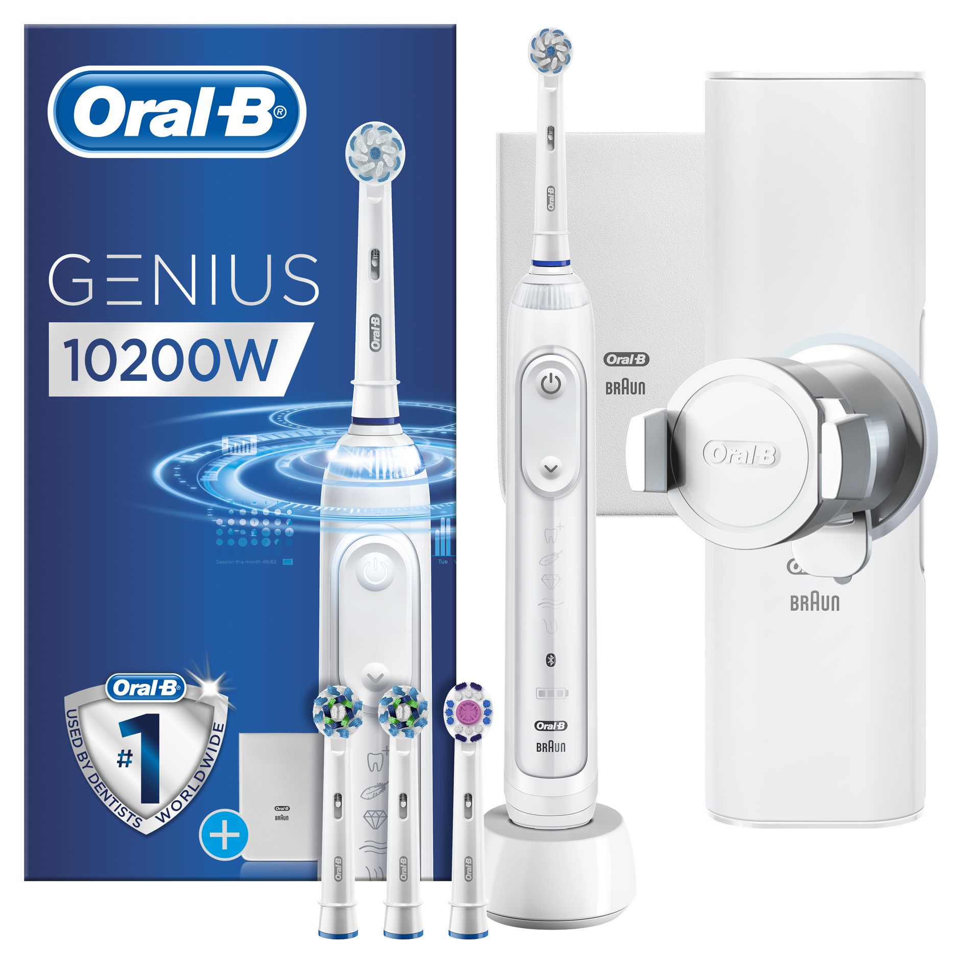 Oral-B Genius 10200 W white elektrische Zahnbürste