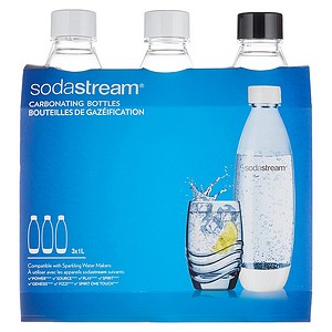 SodaStream Fuse 3x 1L Flaschen black / white