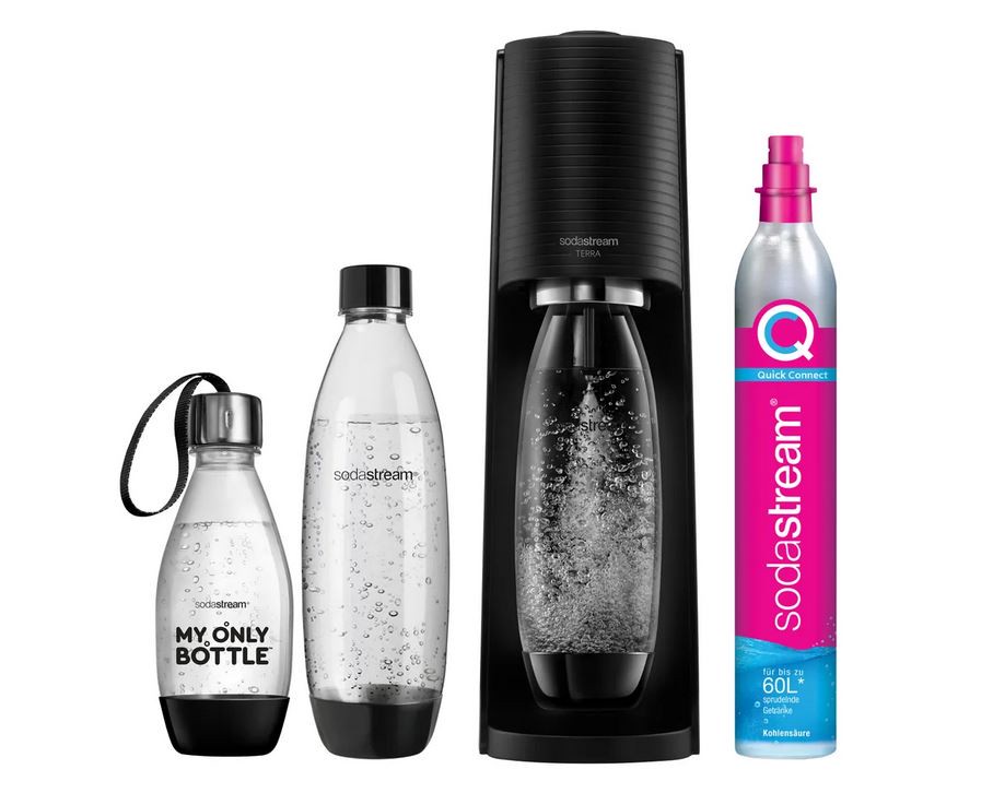 Sodastream Terra Vorteilspack Wassersprudler schwarz