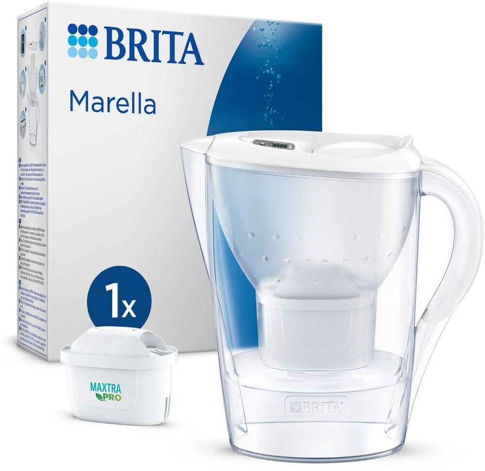 Brita Marella Wasserkanne white inkl. 1 Wasserfilter Maxtra Pro All-in-1 