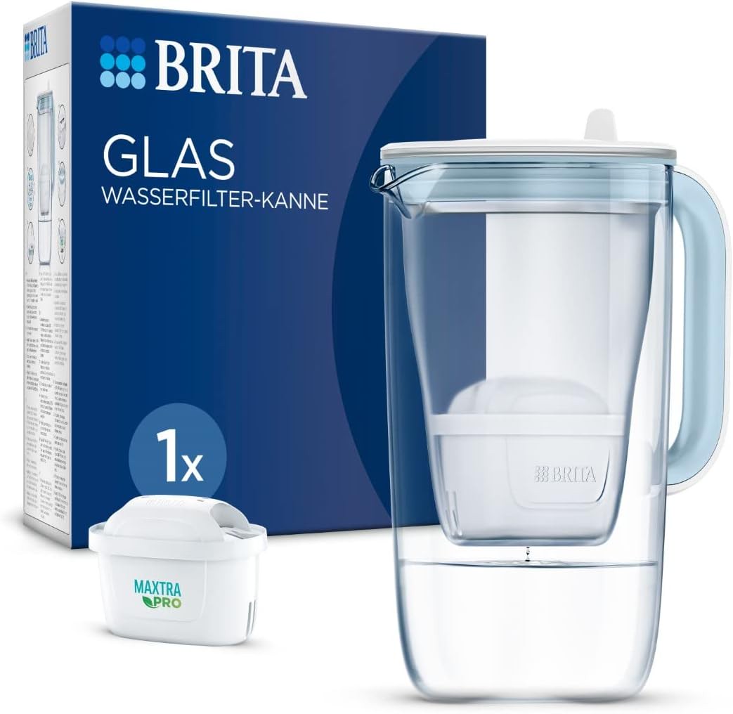 Brita Model ONE Glaswasserkanne white inkl. 1x Wasserfilter Maxtra Pro All-in-1 