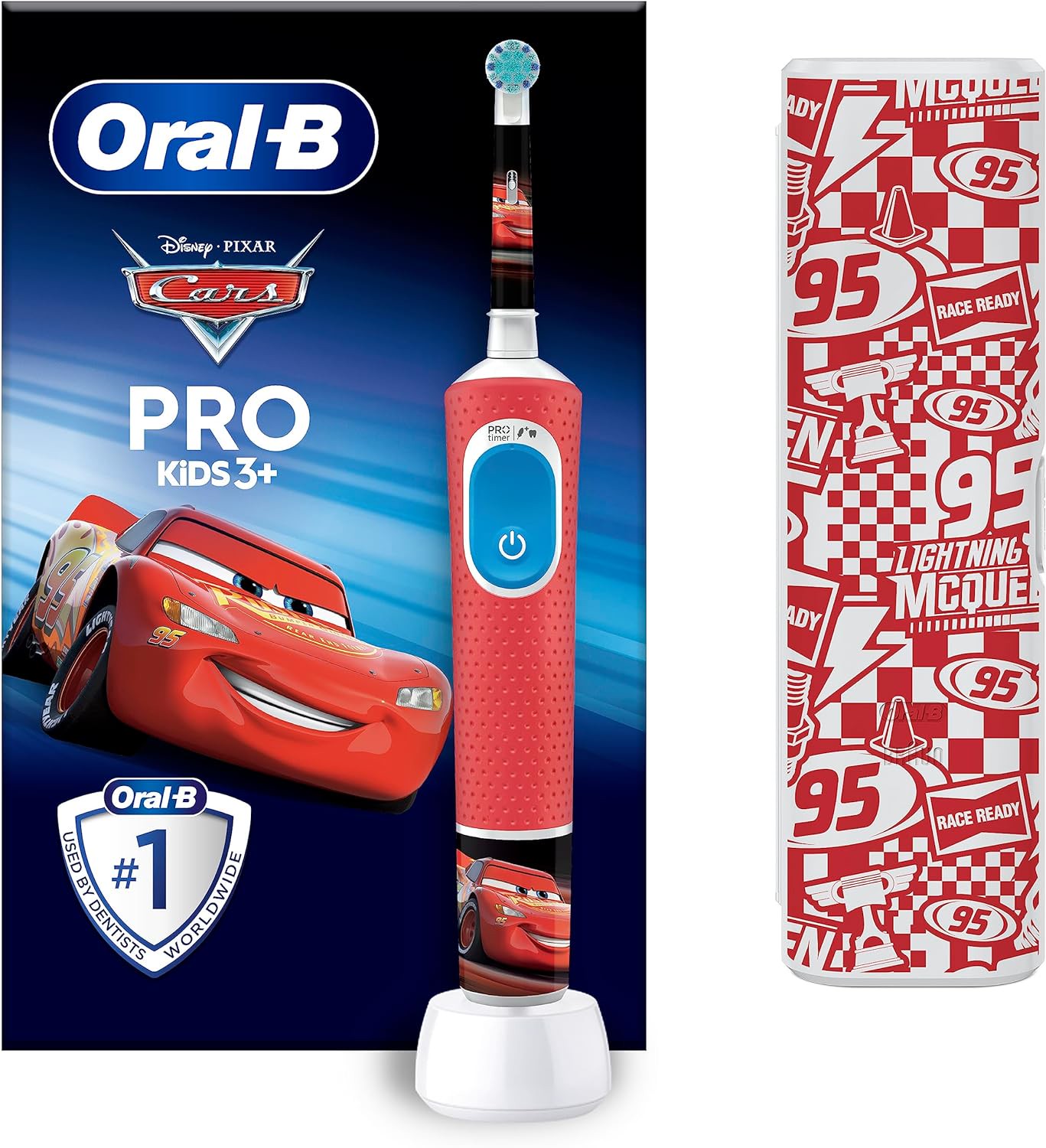 Oral-B Vitality Pro 103 Elektrische Zahnbürste Kids Cars mit Reiseetui