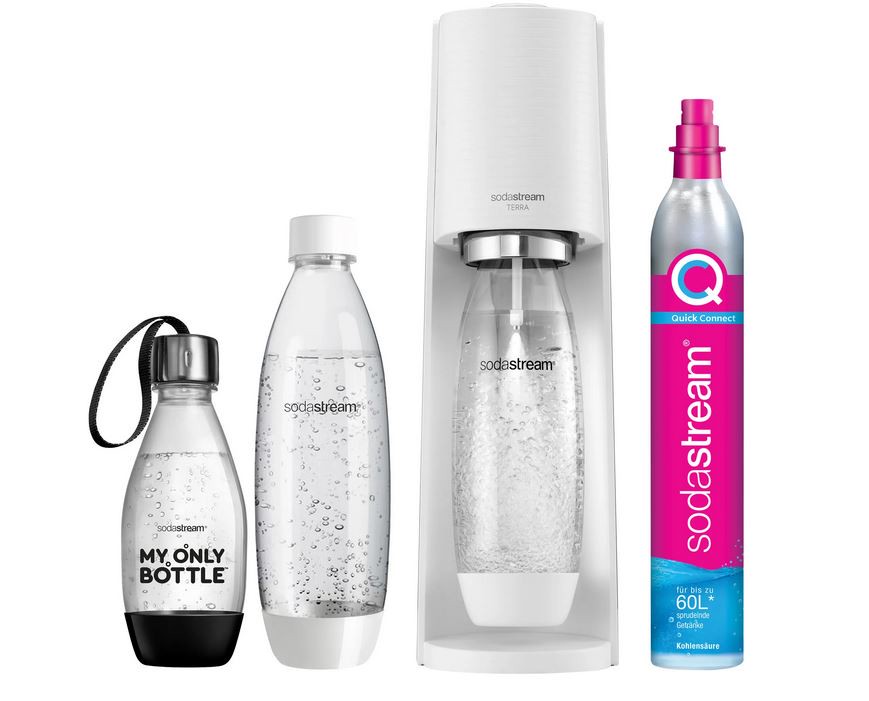 Sodastream Terra Vorteilspack Wassersprudler weiß