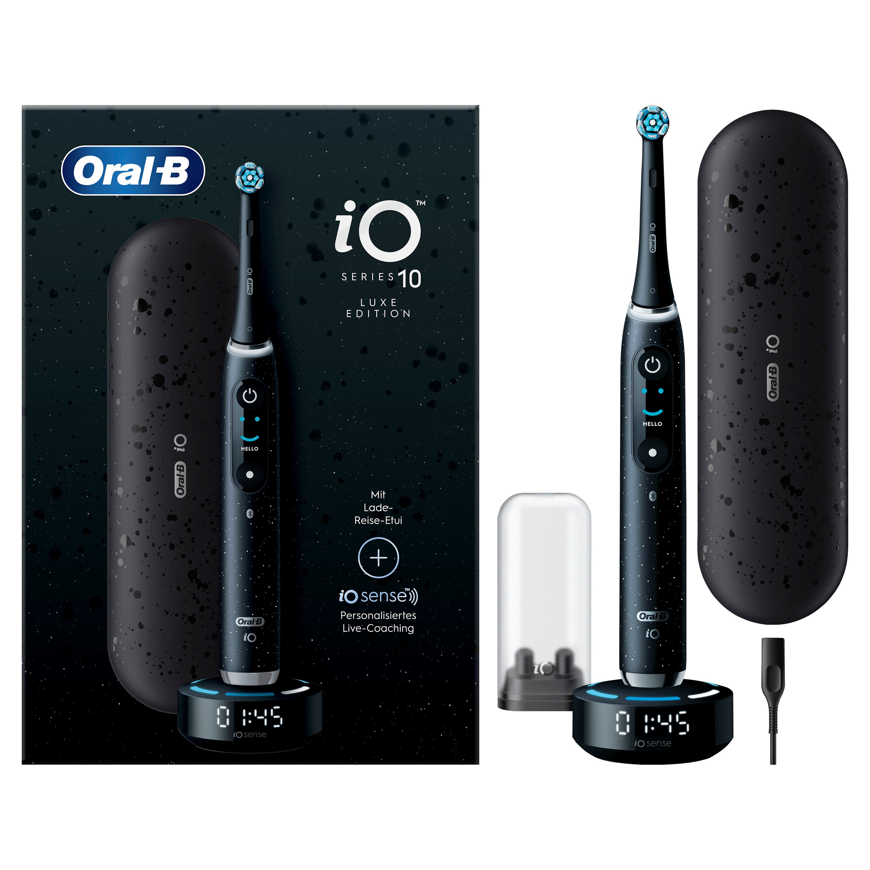Oral-B iO Series 10 Black Onyx Luxe Edition Elektrische Zahnbürste