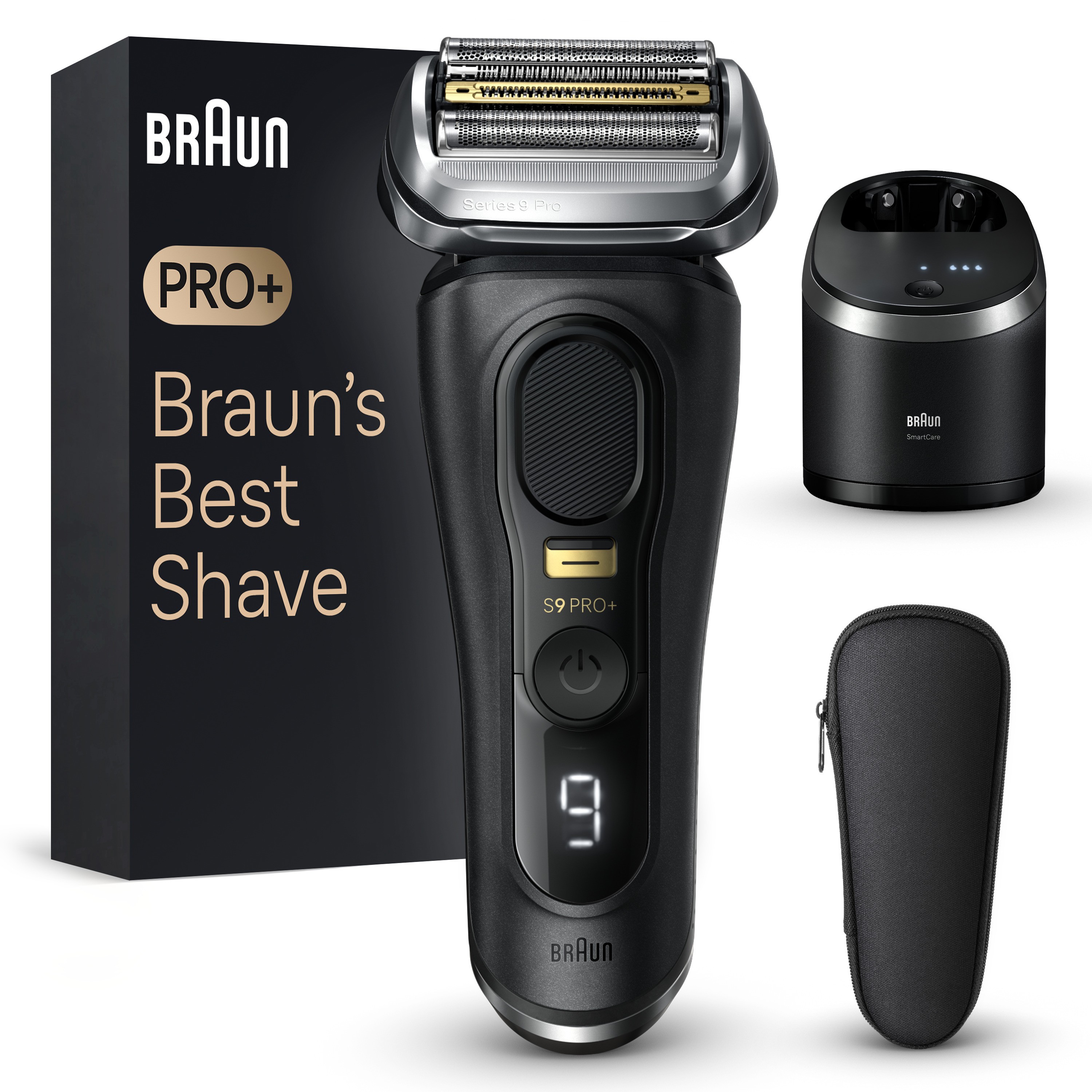 Braun Series 9 Pro+ Elektrorasierer Reinigungsstation, Wet & Dry, 9560cc