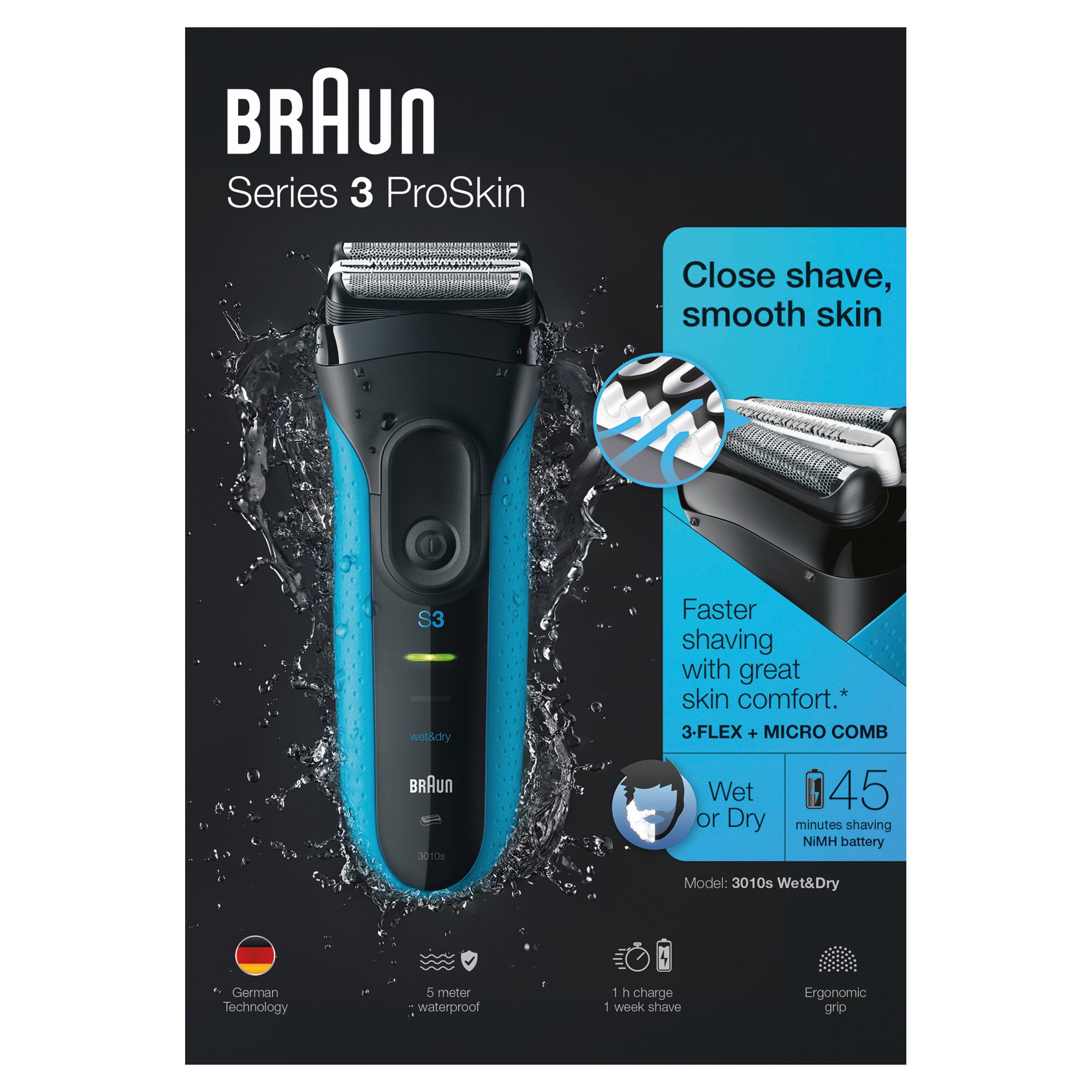 Braun Series 3 ProSkin 3010s Herrenrasierer