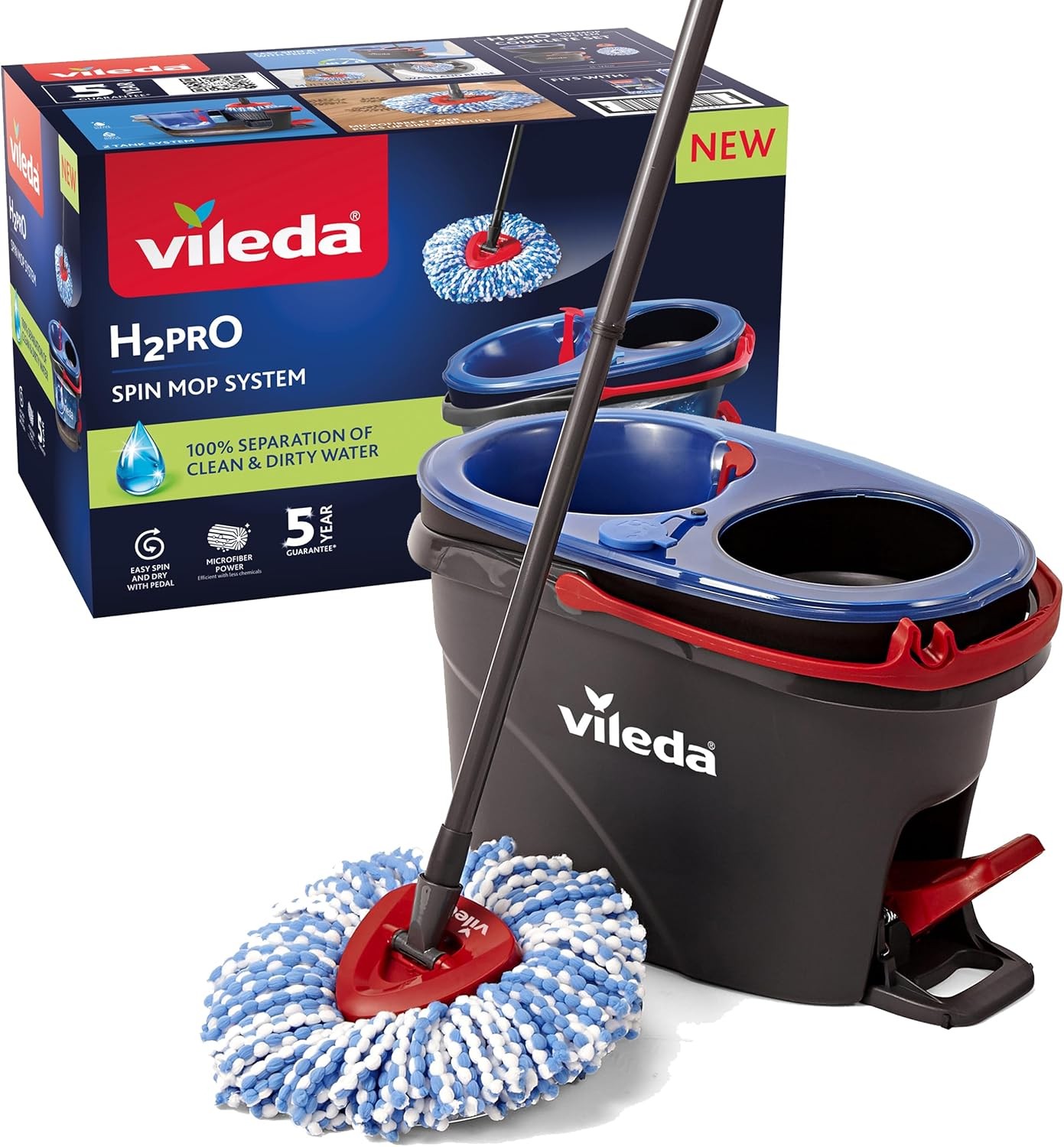 Vileda H2PrO Spin Mop System