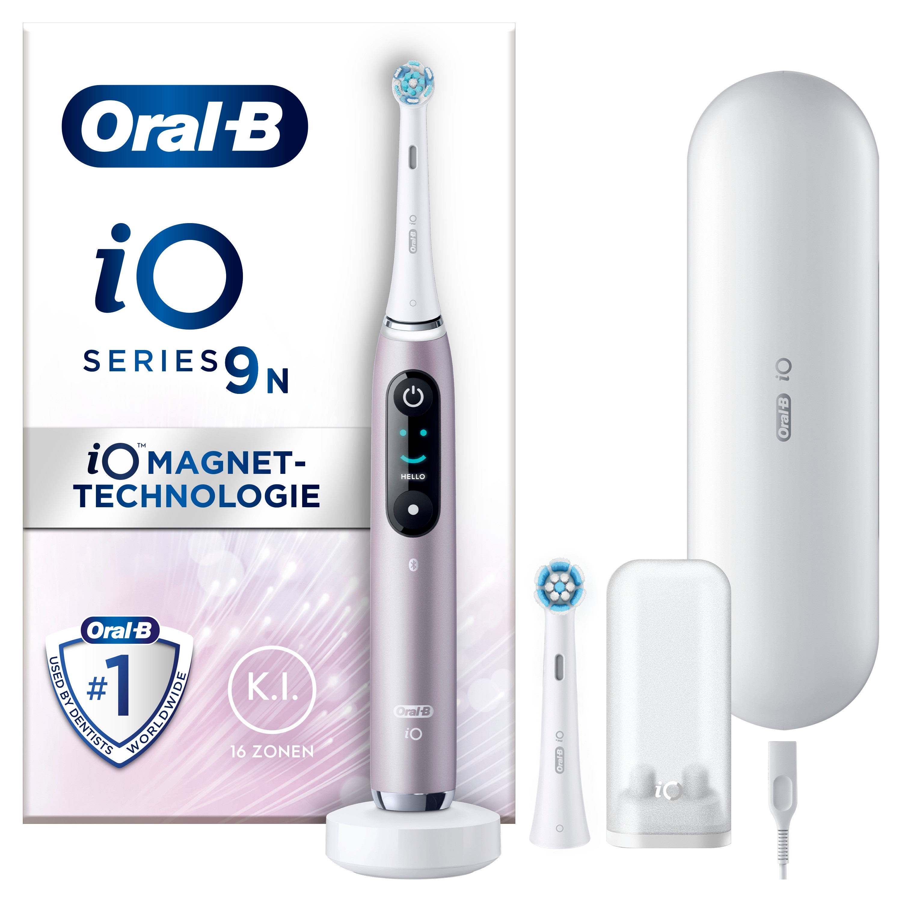 Oral-B iO Series 9N Elektrische Zahnbürste, Rose/Quartz