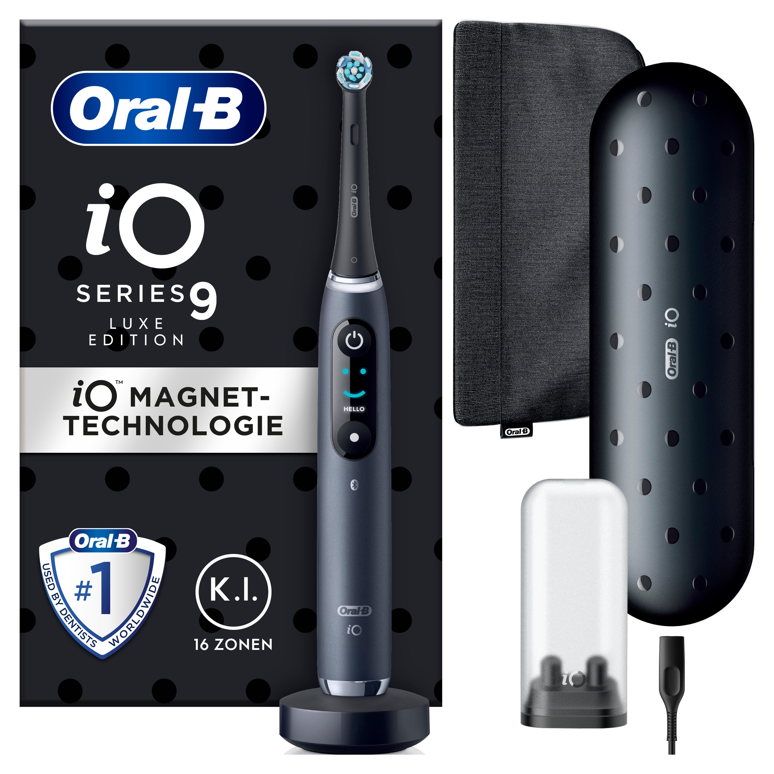 Oral-B iO Series 9 Black Onyx Luxe Edition Elektrische Zahnbürste