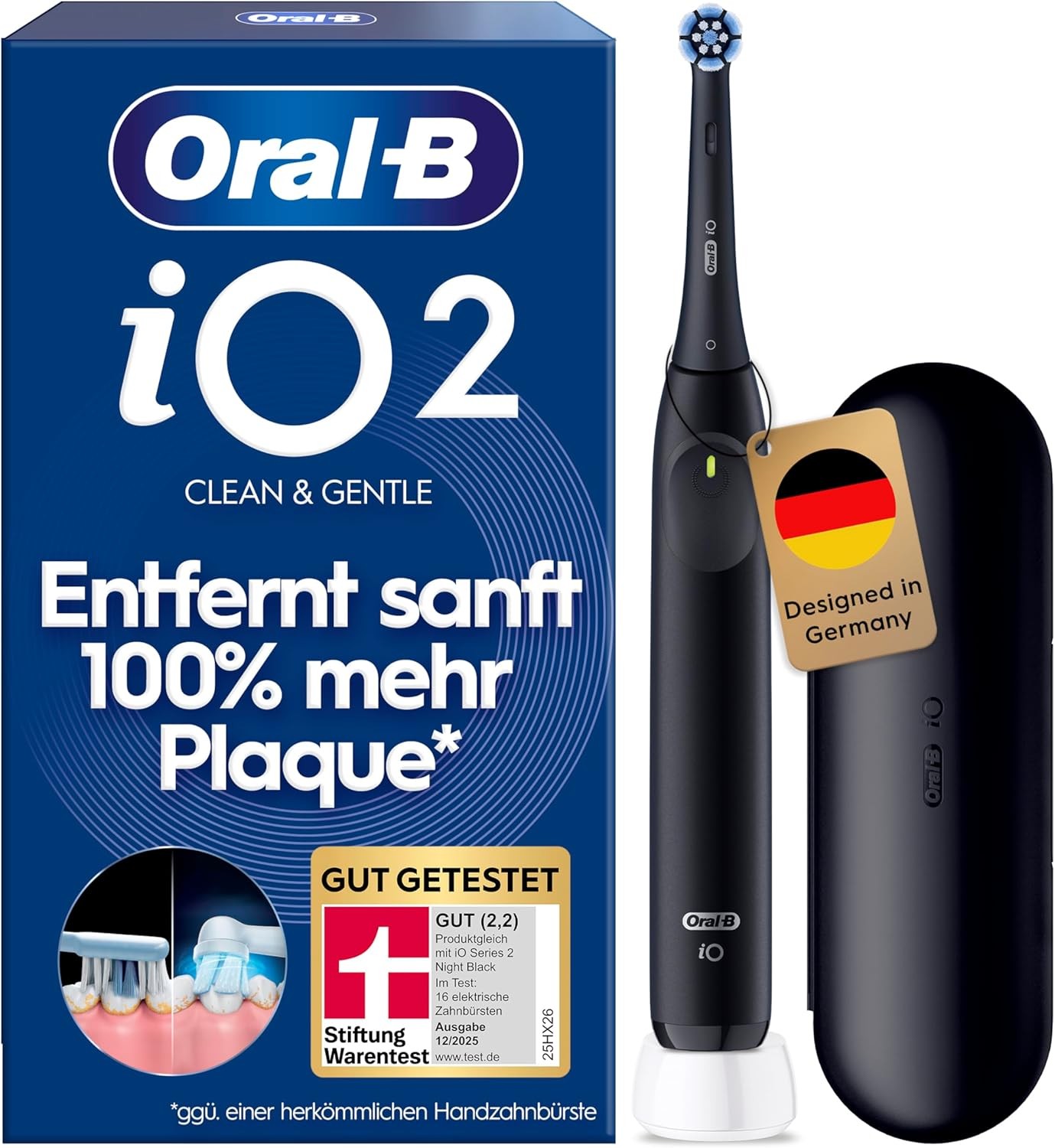 Oral-B iO Series 2 mit Reiseetui Night Black EN/FR