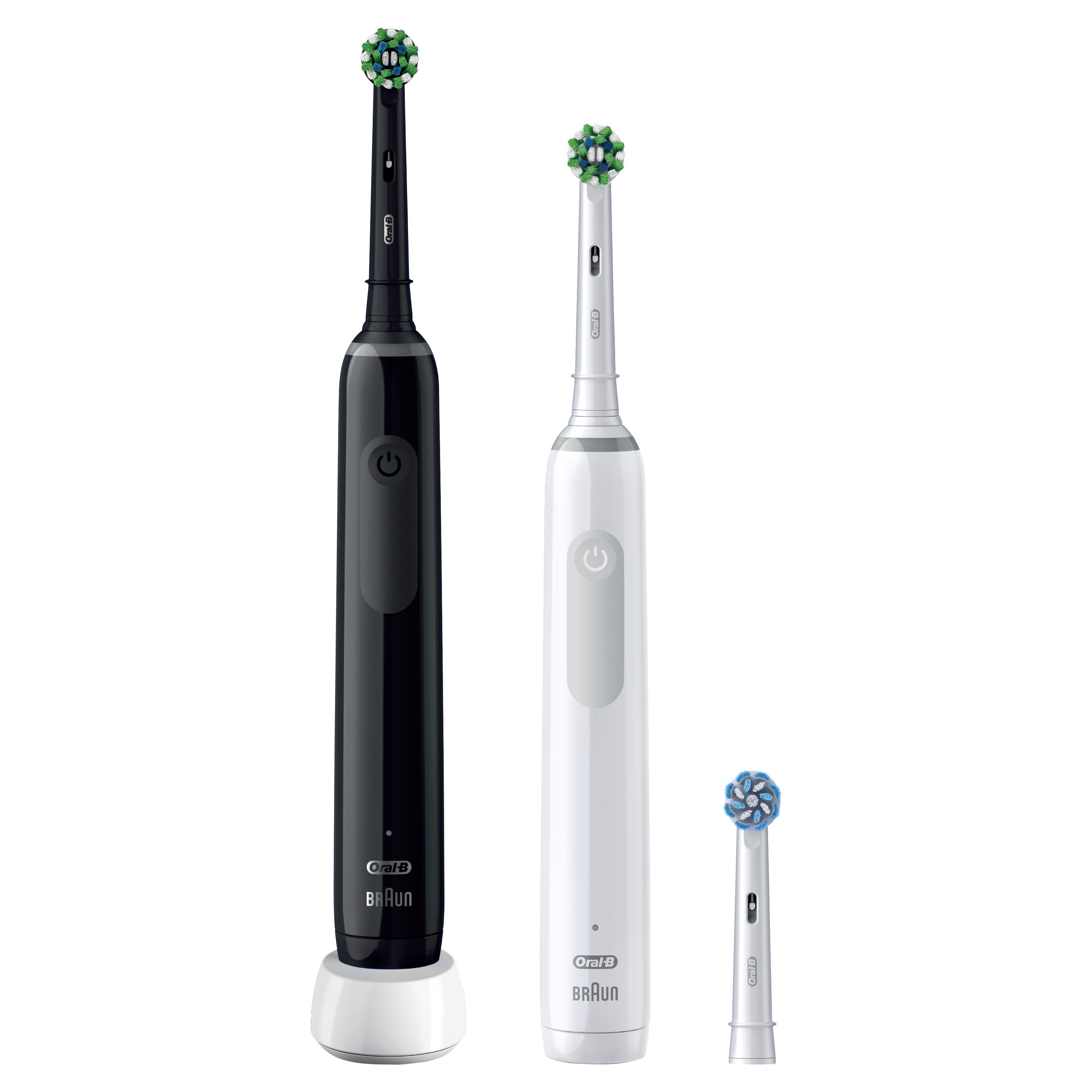 Oral-B Pro 3 3900N Black/White elektrische Zahnbürste mit 2. Handstück