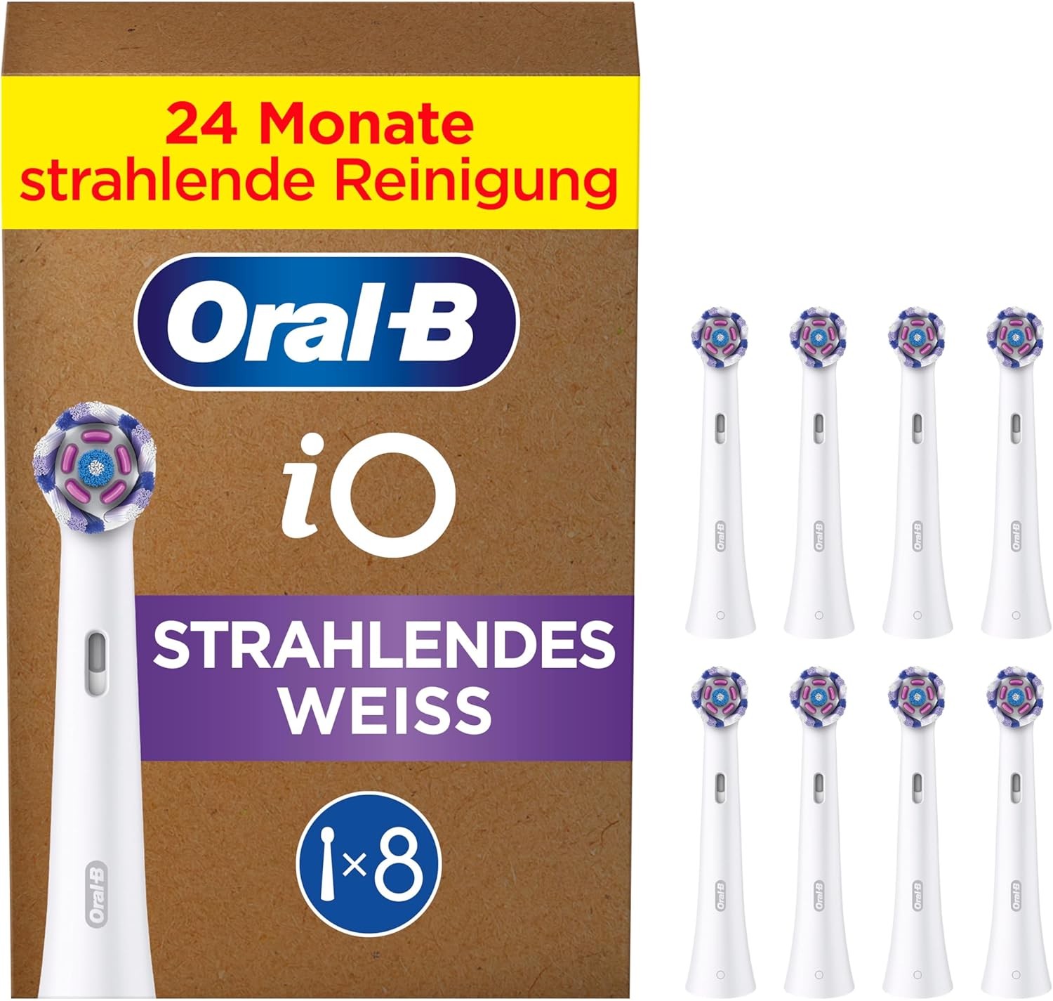 Oral-B iO RB WW-8 Radiant White FFU, Aufsteckbürsten