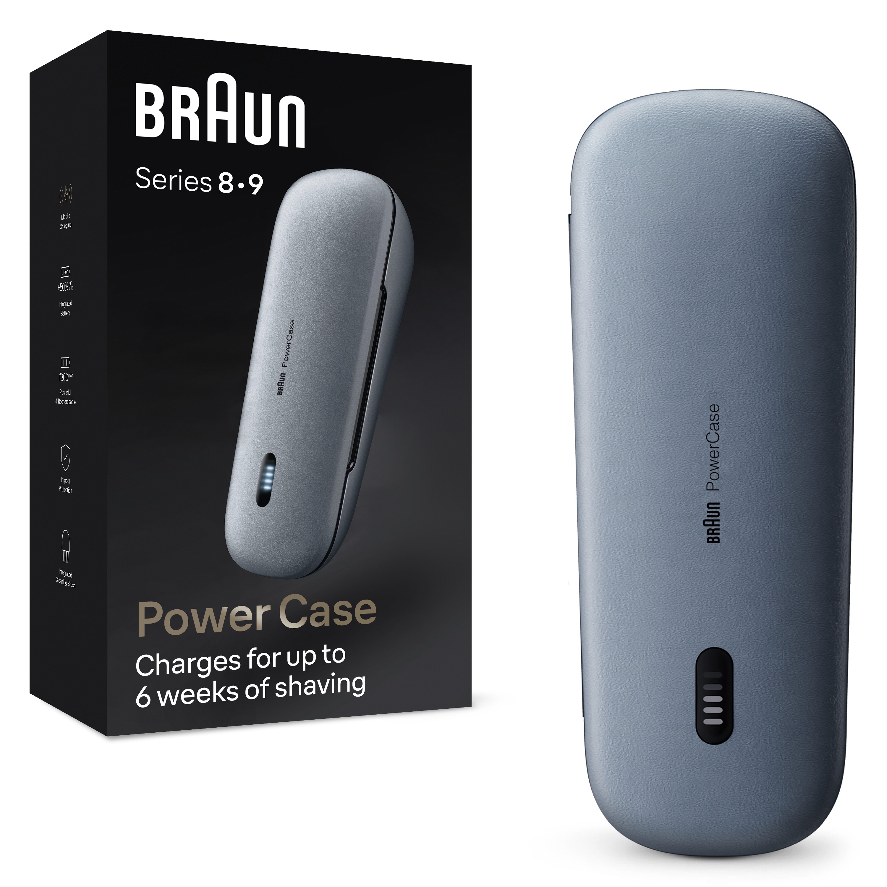 Braun Series 8 & 9 mobiles Rasierer-Ladeetui