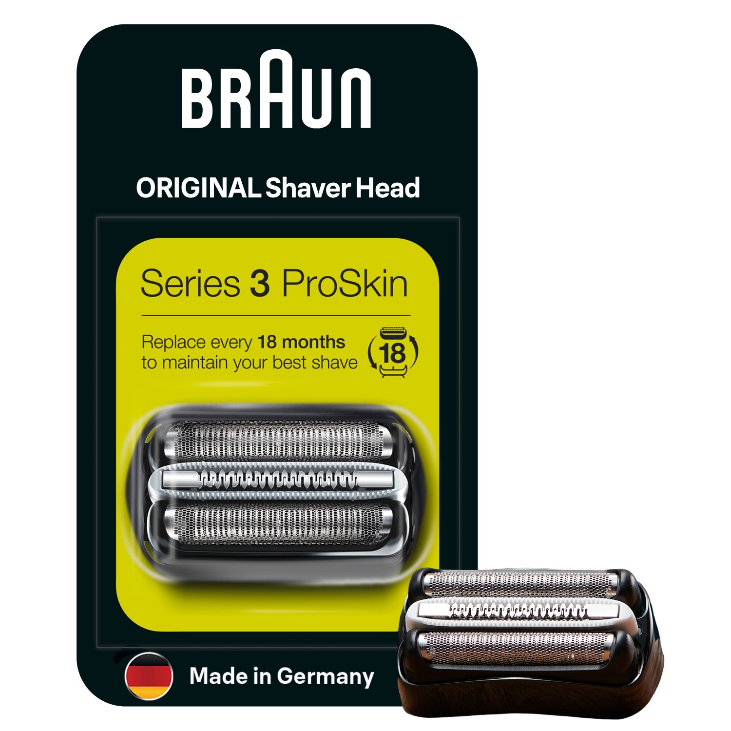 Braun Kombipack 32B Scherfolie + Schermesser, Schwarz