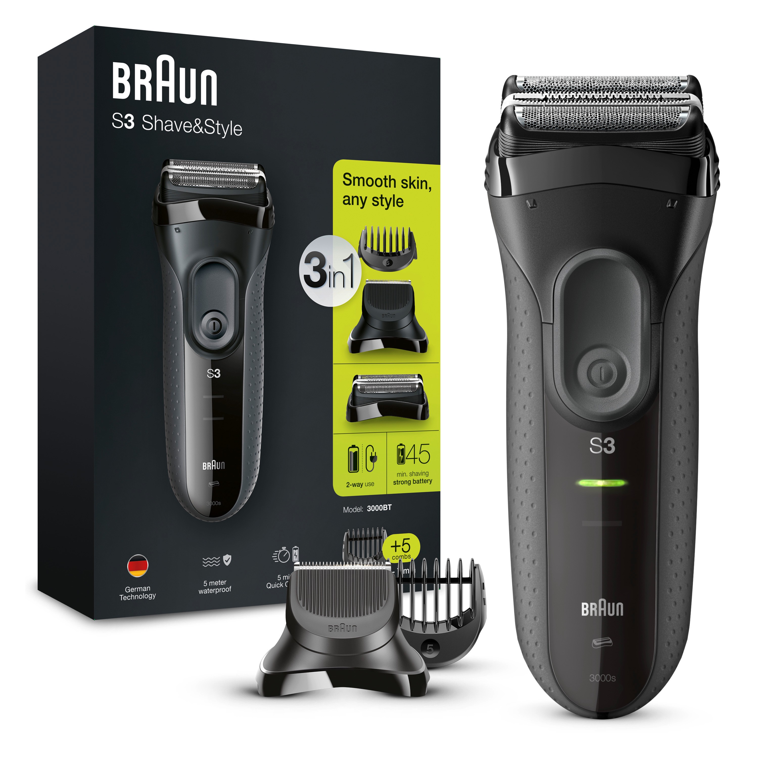 Braun Series 3 3000BT Herrenrasierer
