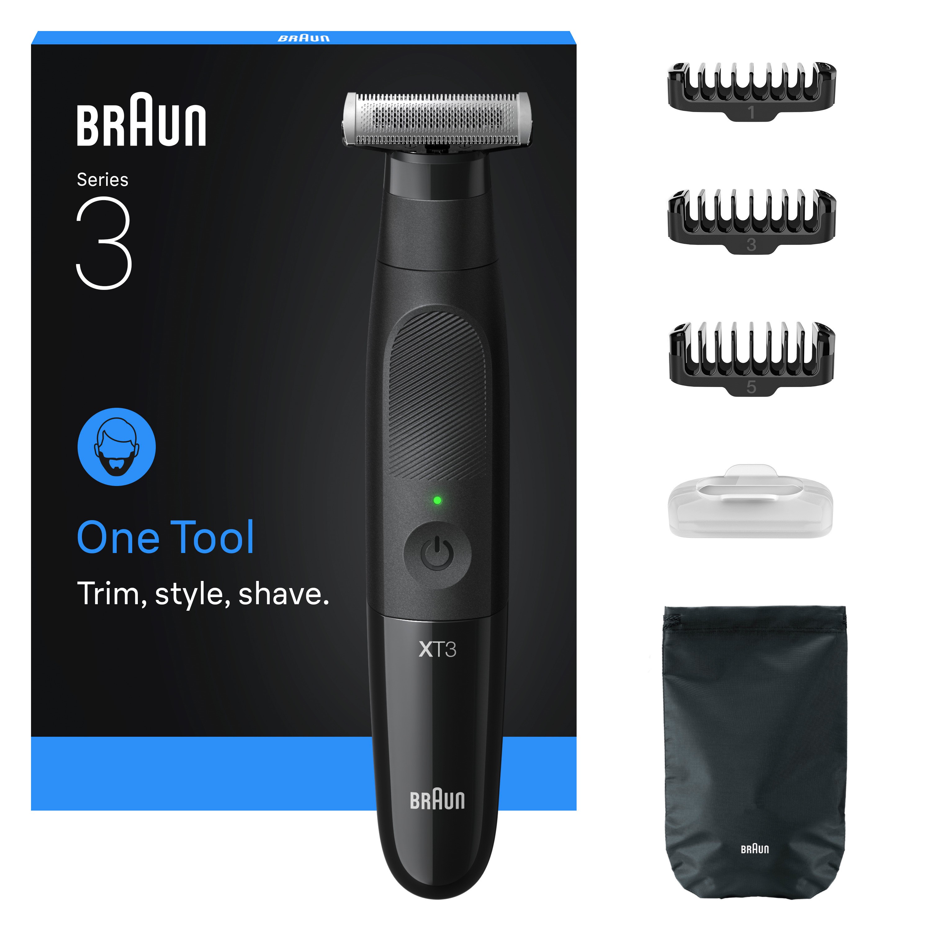 Braun Series XT3100 Face Barttrimmer 