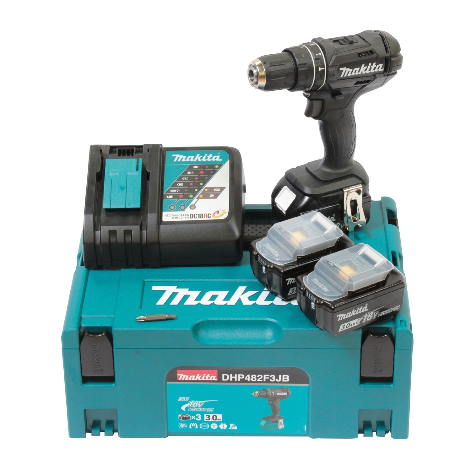 Makita DHP482F3JB Akku-Schlagbohrschrauber