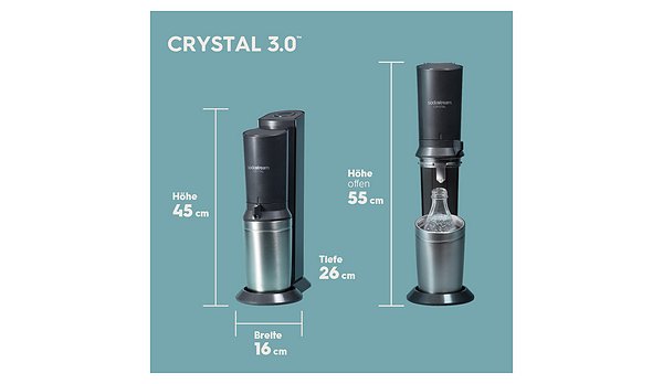 Sodastream Crystal 3.0 Umsteiger o. CO2-Zylinder