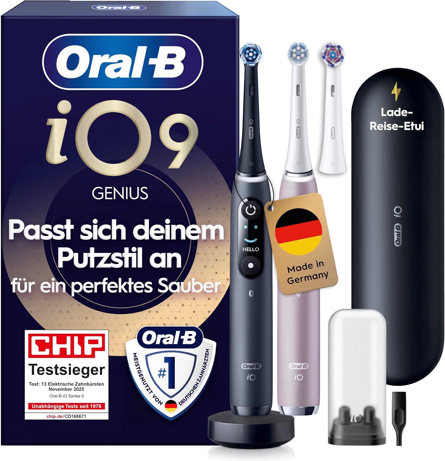 Oral-B iO Series 9 Duo Black Onyx/RoseQuartz