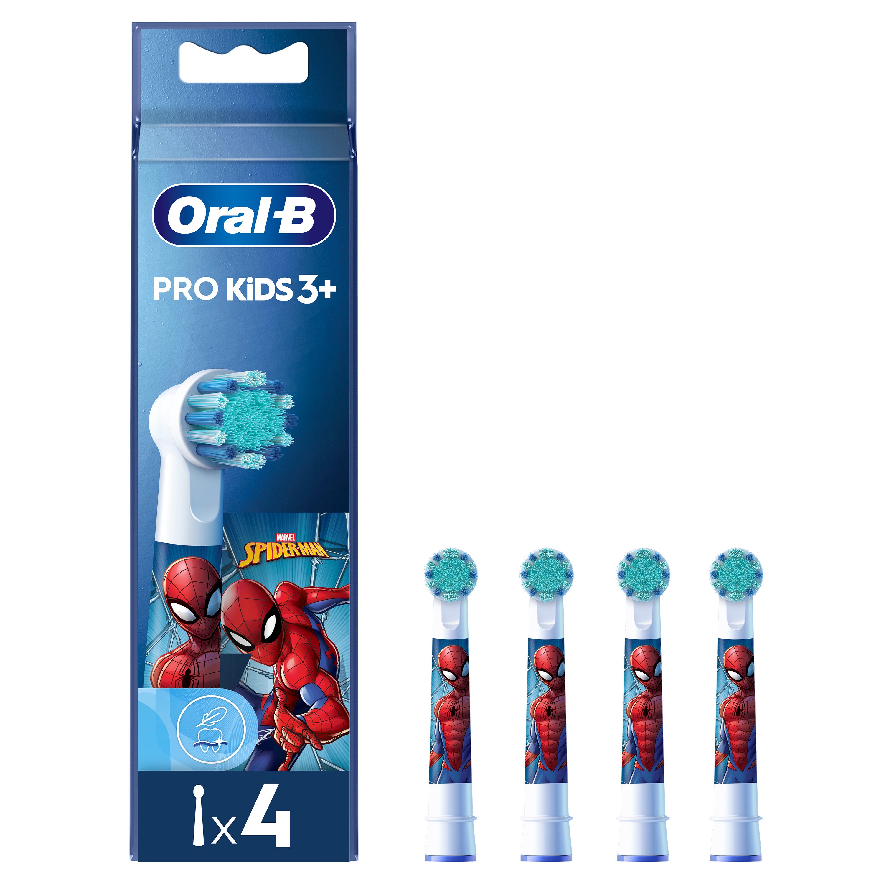 Oral-B EB10S-4 Spiderman Ersatzbürsten für Elektrische Kinderzahnbürste