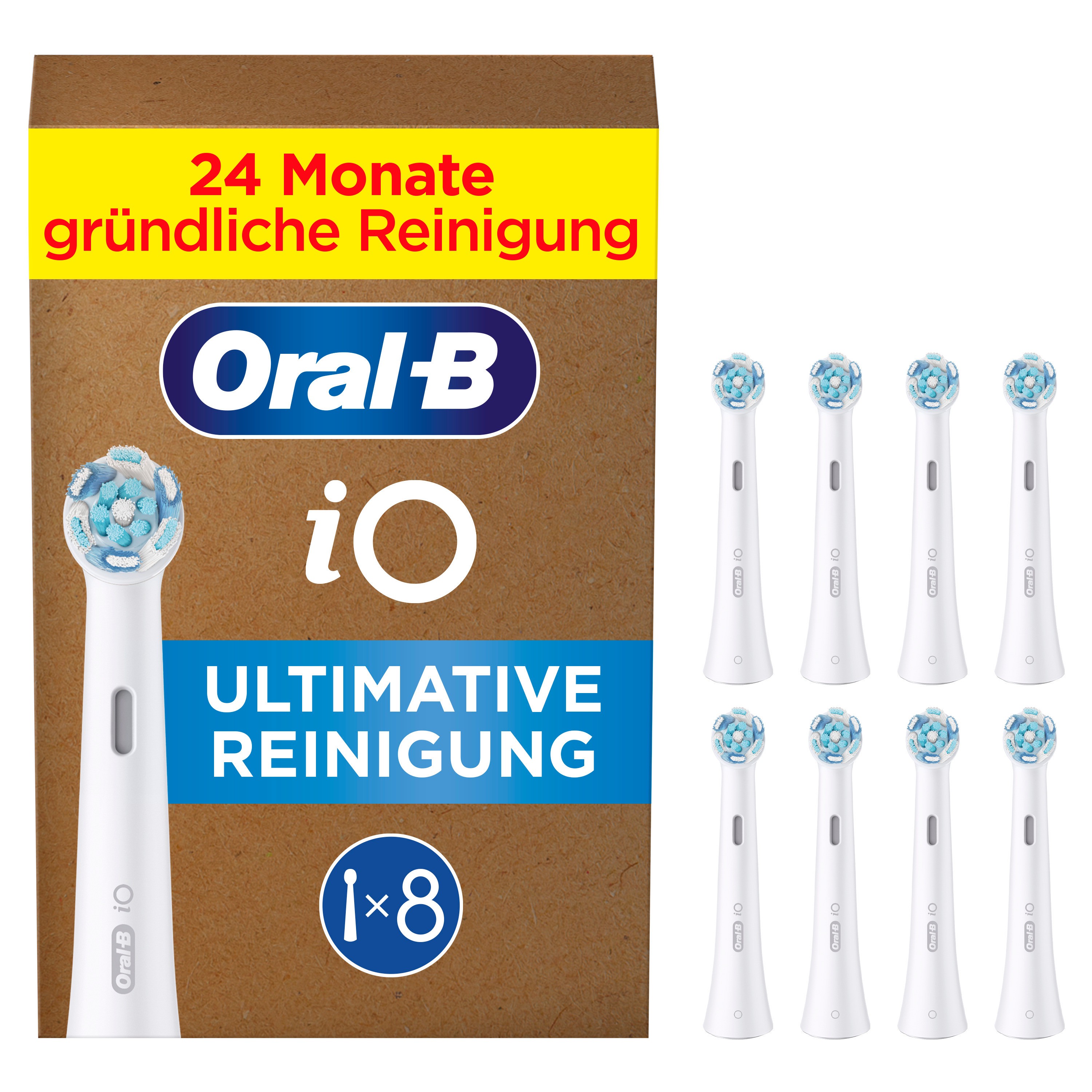 Oral-B iO Ultimative Reinigung Aufsteckbürsten, 8 Stück