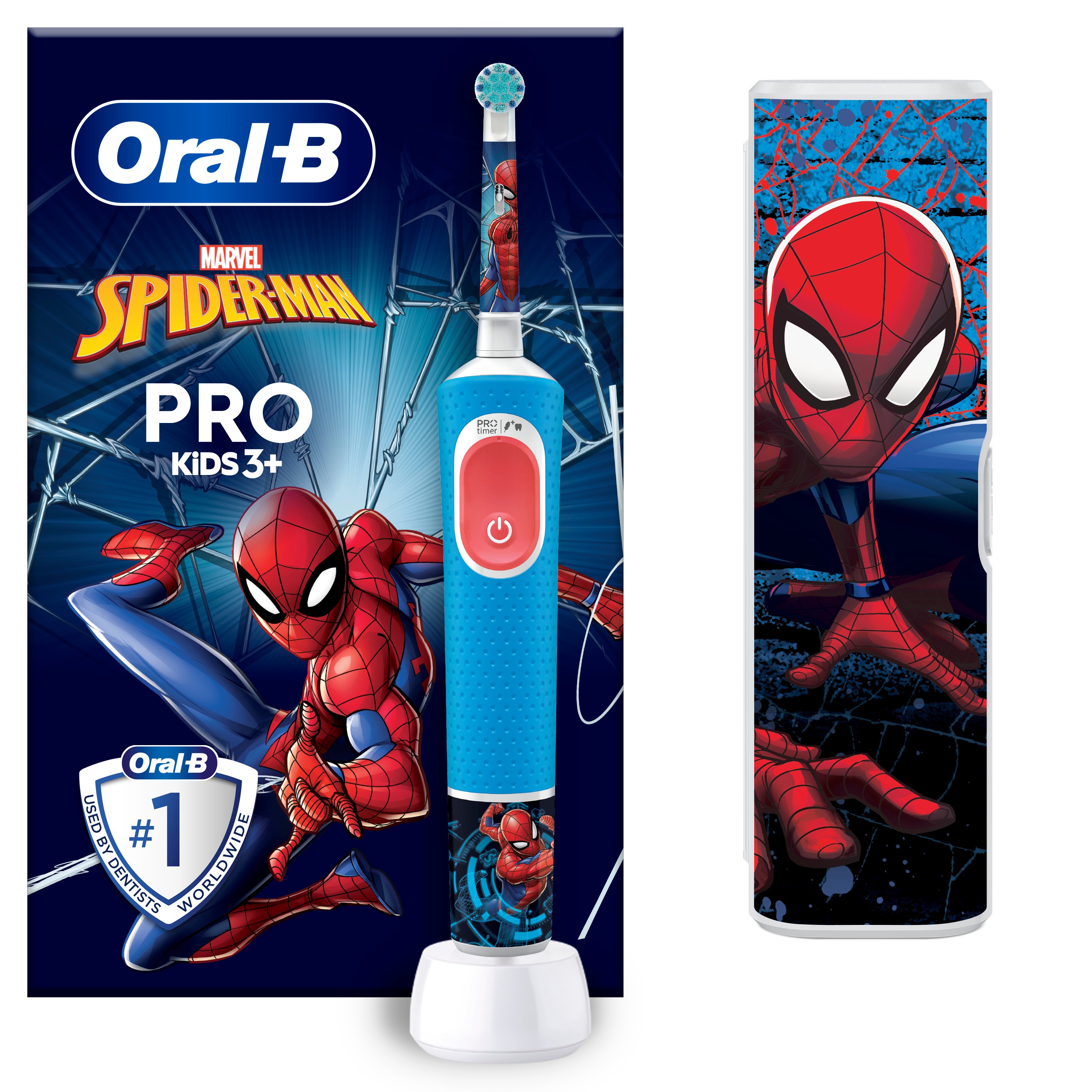 Oral-B Vitality Pro 103 Elektrische Zahnbürste Kids Spiderman+Reiseetui