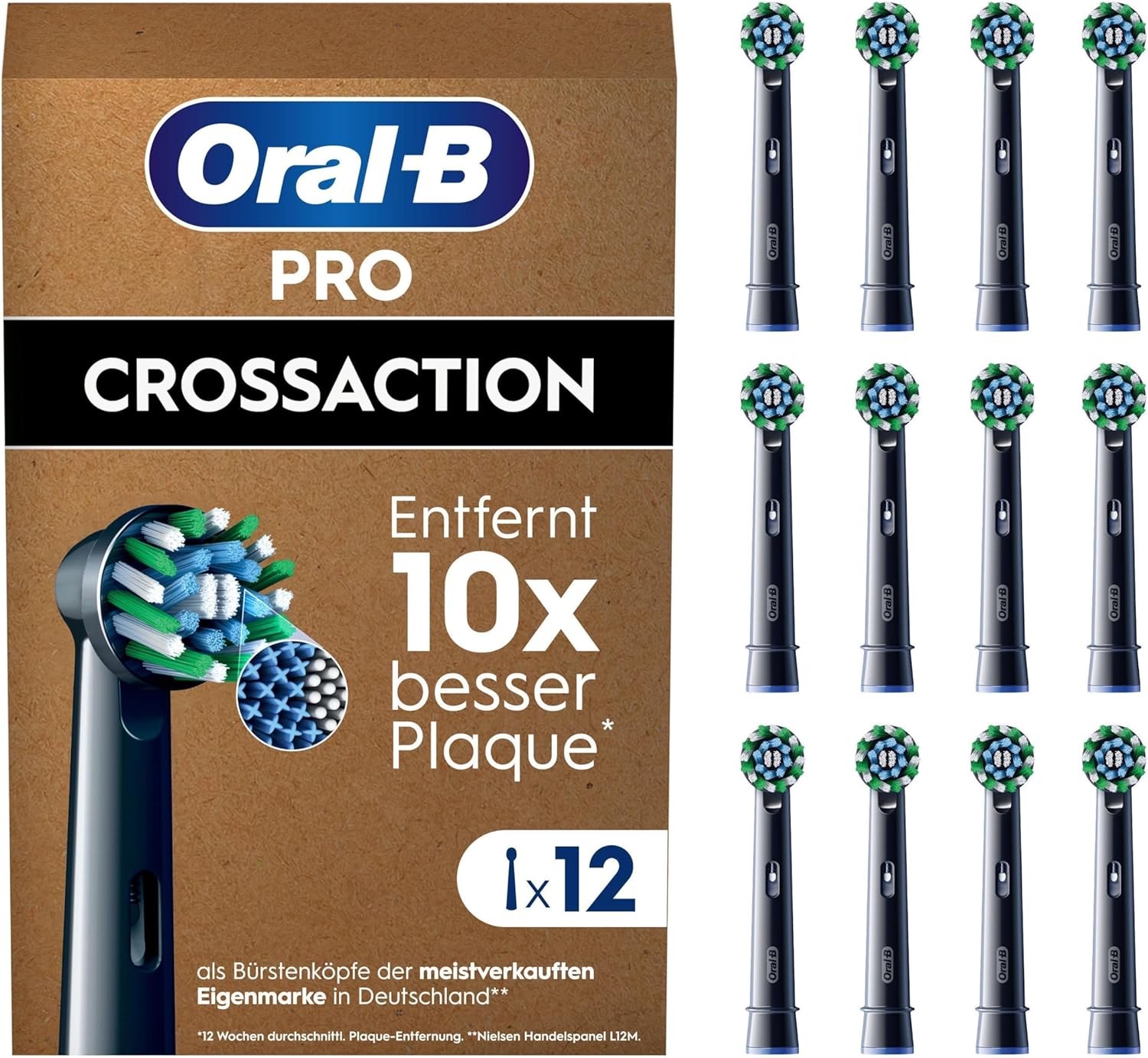 Oral-B Pro CrossAction BLACK 12er FFU Aufsteckbürsten