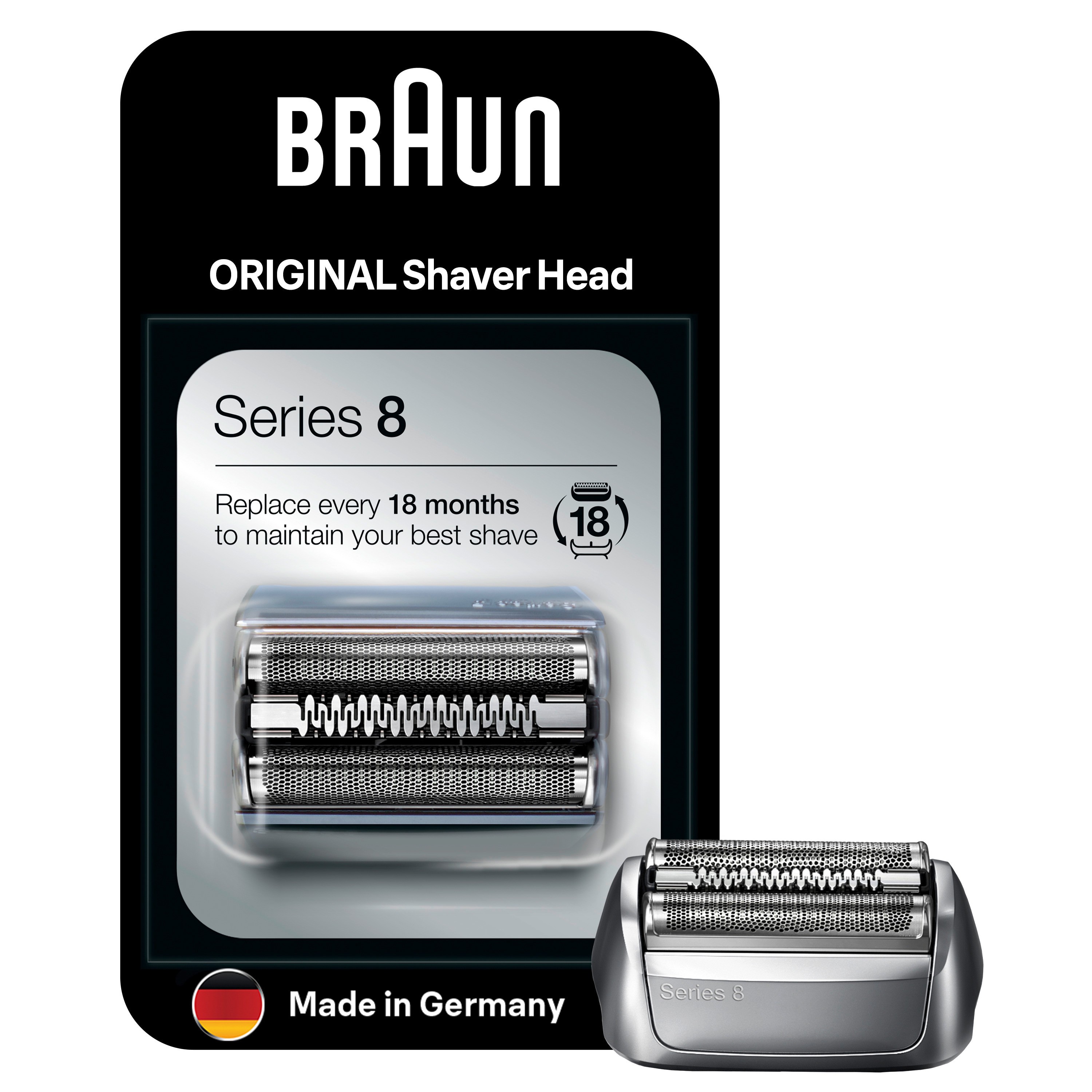 Braun Kombipack 83M Silver, Scherfolie + Schermesser