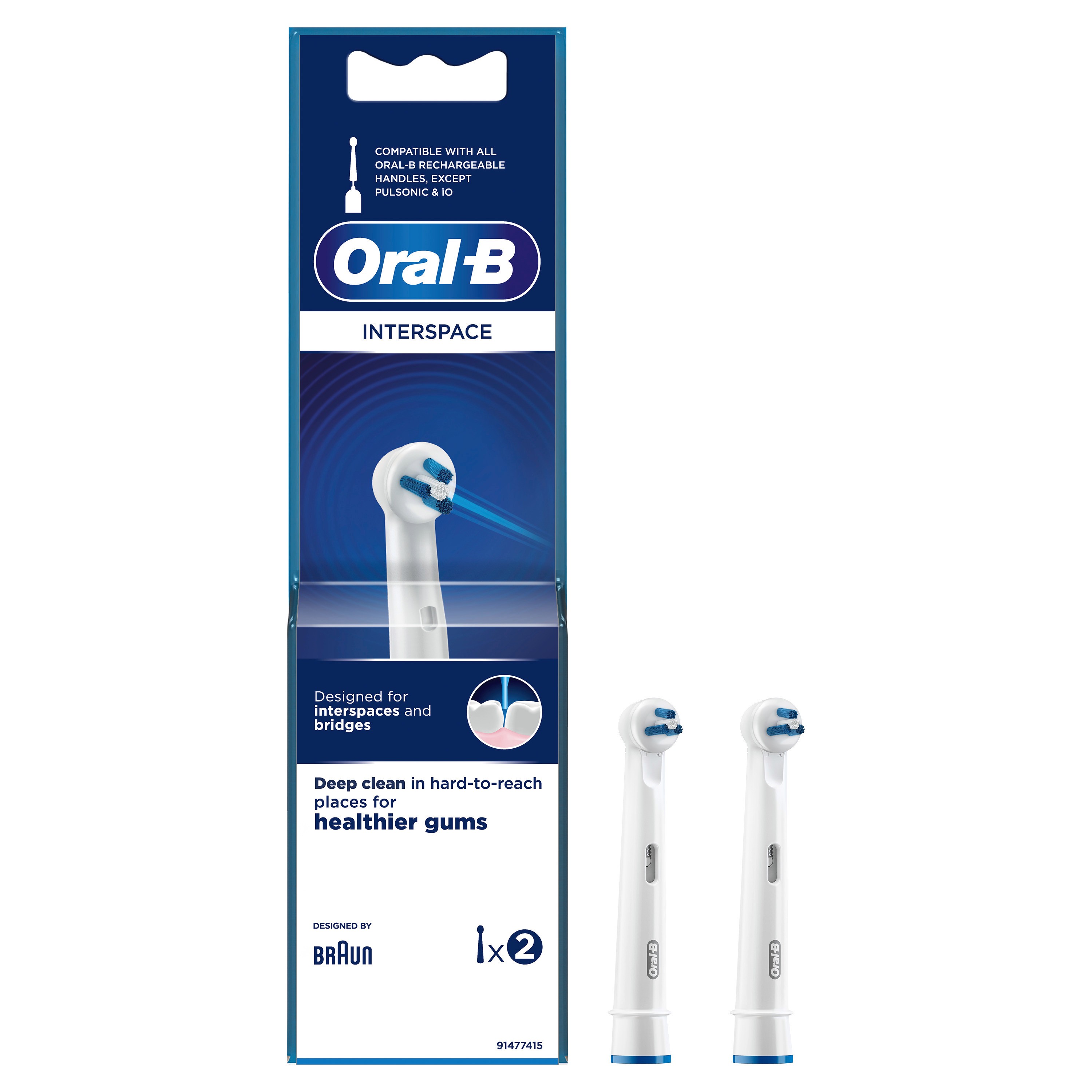 Oral-B Interspace Aufsteckbürsten, 2er Pack