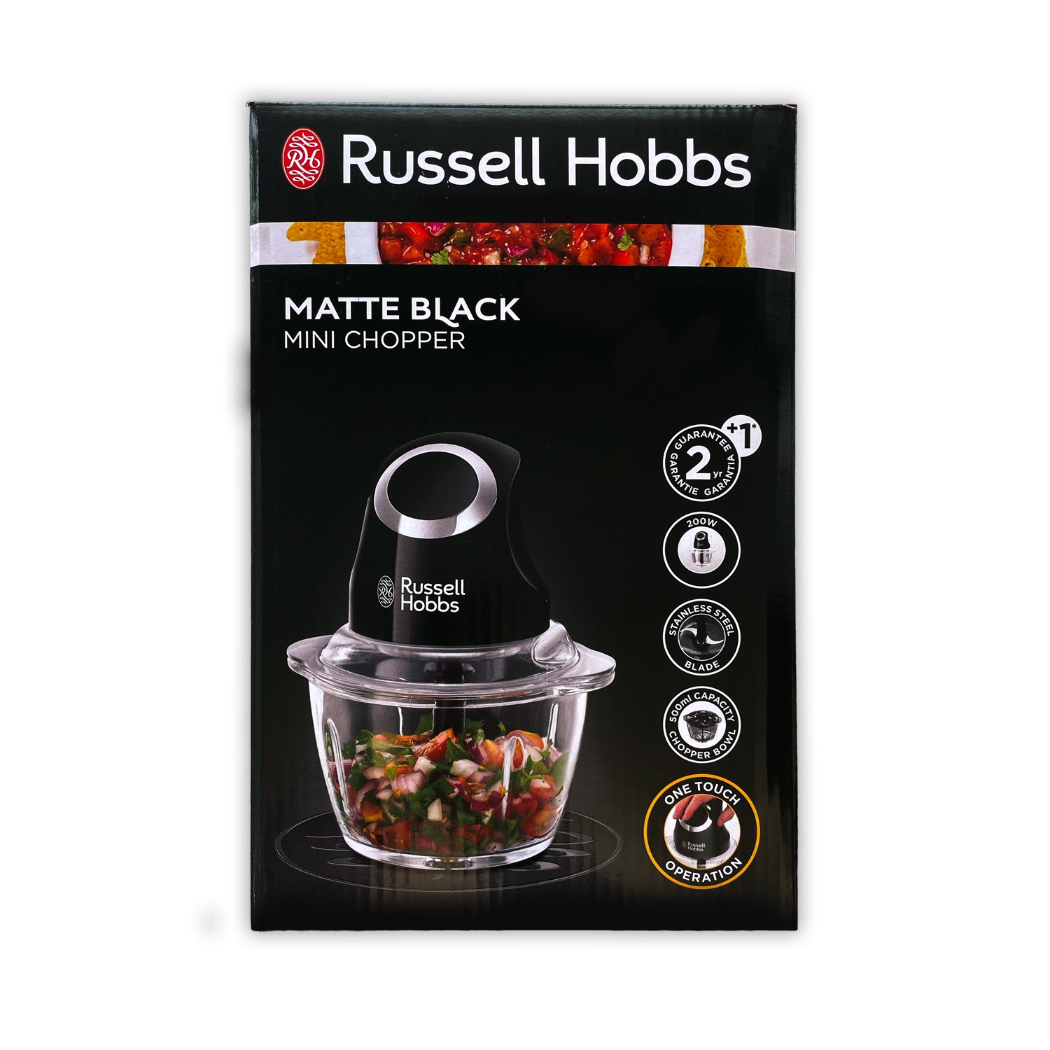 Russell Hobbs 24662-56/RH Matte Black Mini Chopper
