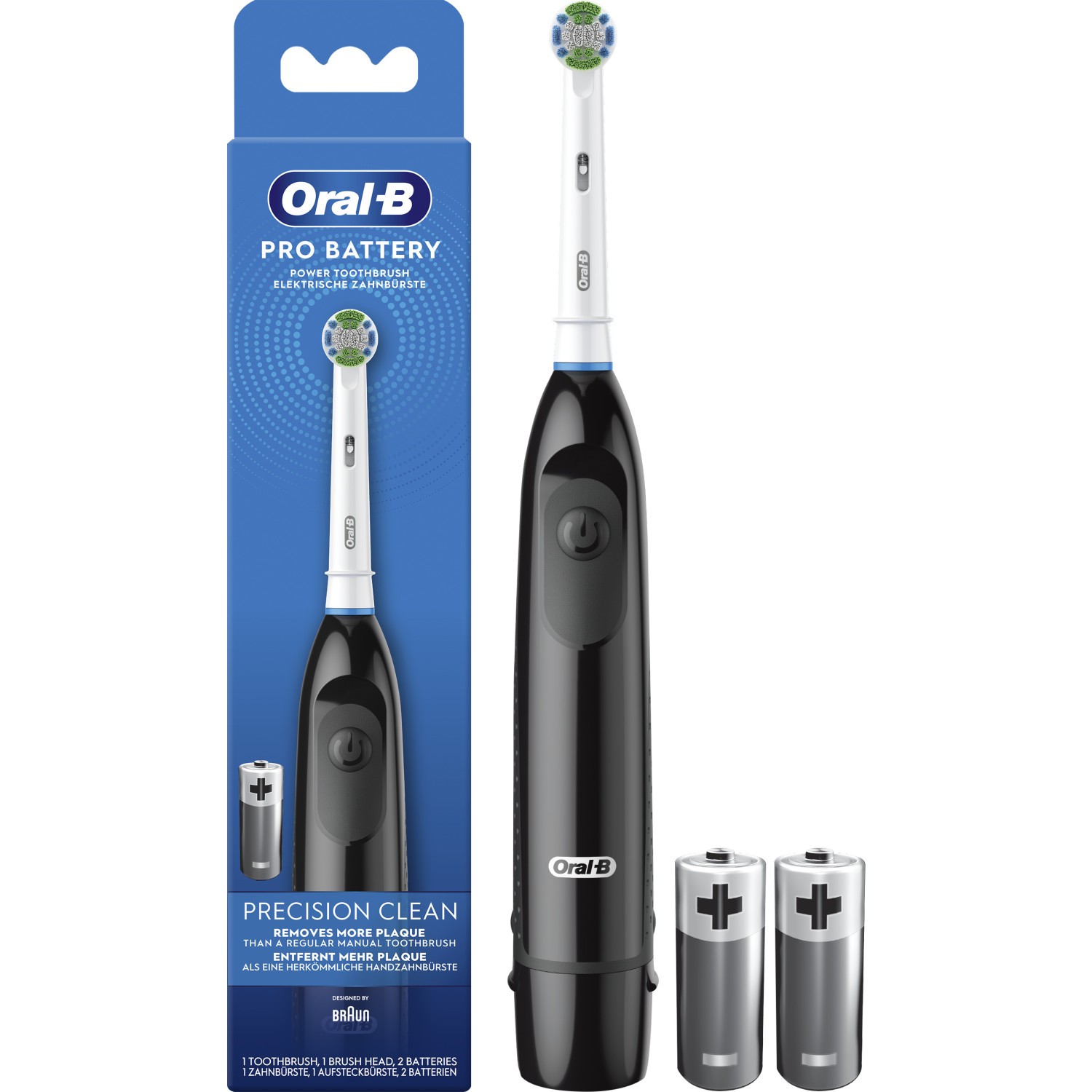 Oral-B Batteriezahnbürste Adult schwarz DB5010