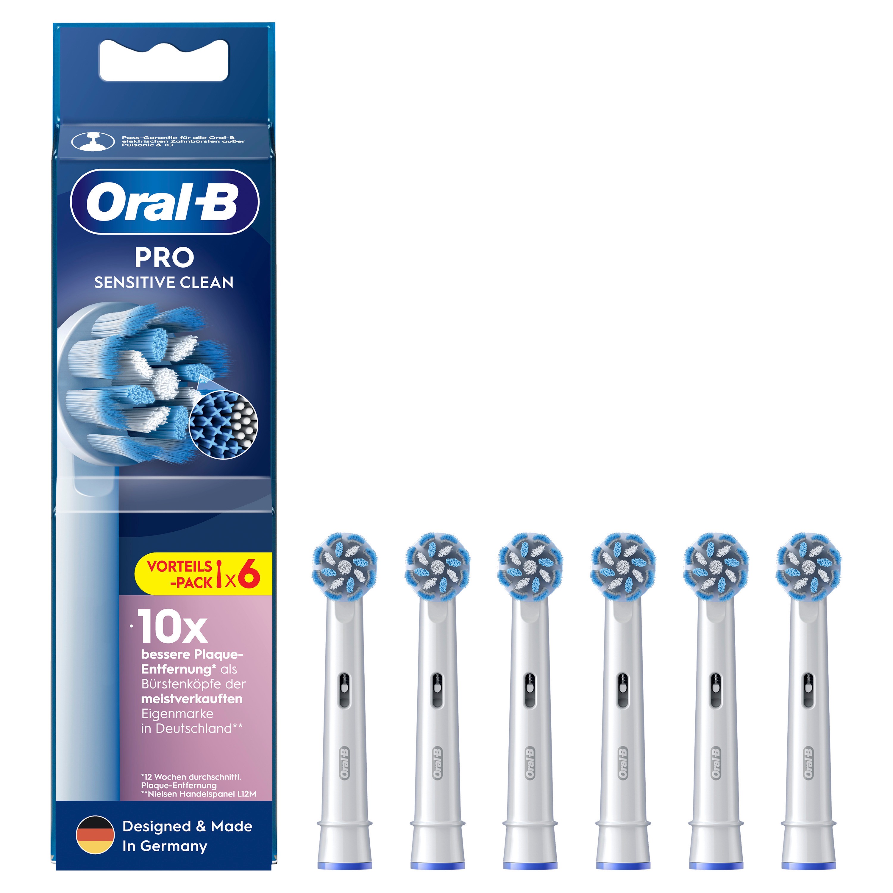 Oral-B Aufsteckbürsten Pro Sensitive Clean 6er