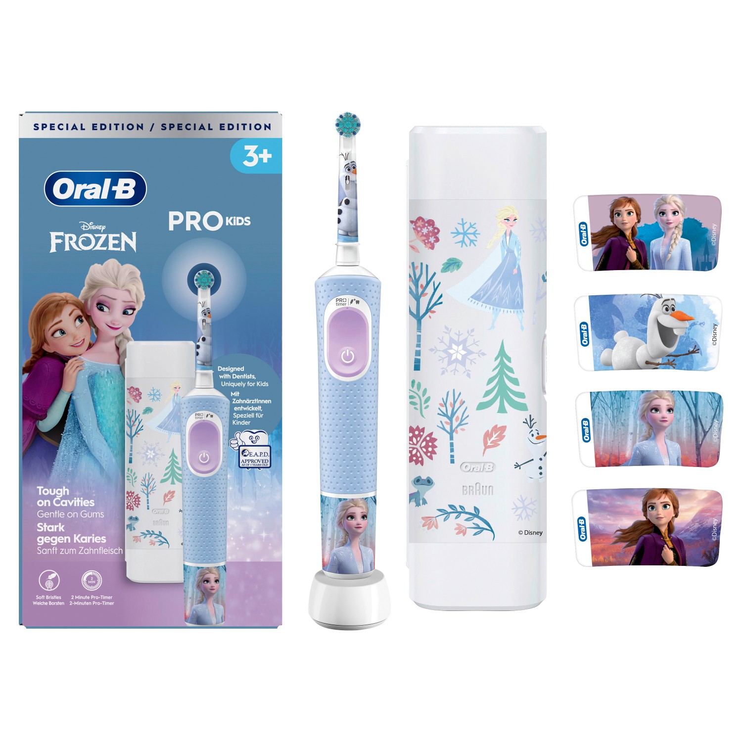 Oral-B Vitality Pro 103 Elektrische Zahnbürste Kids Frozen mit Reiseetui